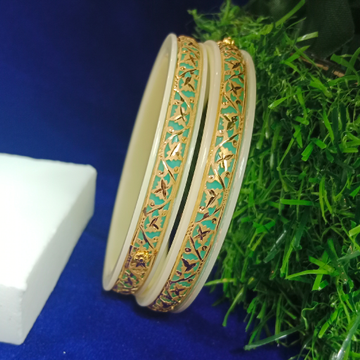 22kt 2Pis Fancy Gold Plastic Chudi by 