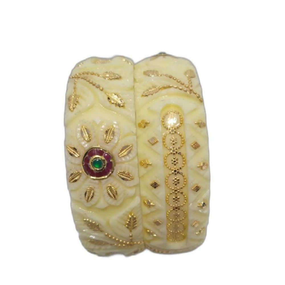 Gold Art Work rajputani royal bangle